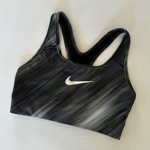 Nike Sports bra Size Small Black and White